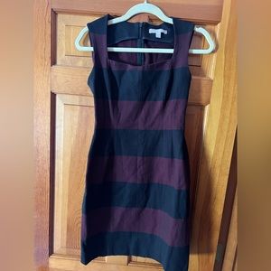 Banana Republic Striped Structured Sleeveless Dress Petite Size 4